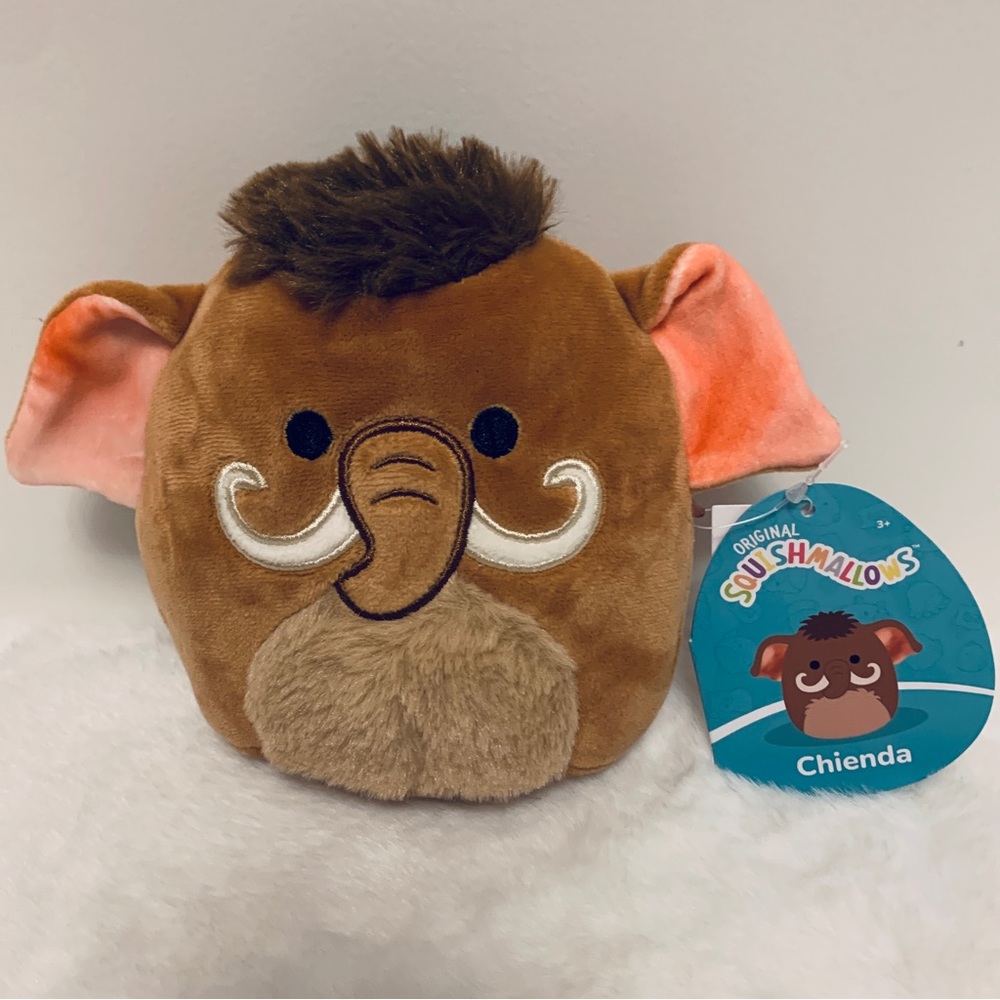 Squishmallow Chienda Mammoth 🦣, Woolly Prehistoric, 5” New